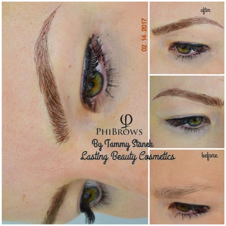 Microblading eyebrows by Lasting Beauty Cosmetics